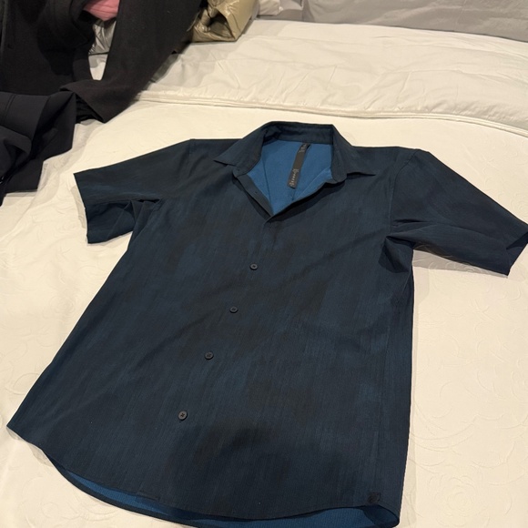Lululemon Airing Easy Ventlight Men’s Short Sleeve Button-Up Shirt - Picture 1 of 4